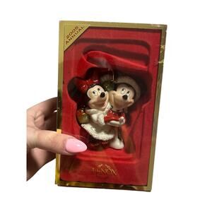 Vintage Disney 2005 Lenox 1st Christmas Together Mickey Minnie Ornament